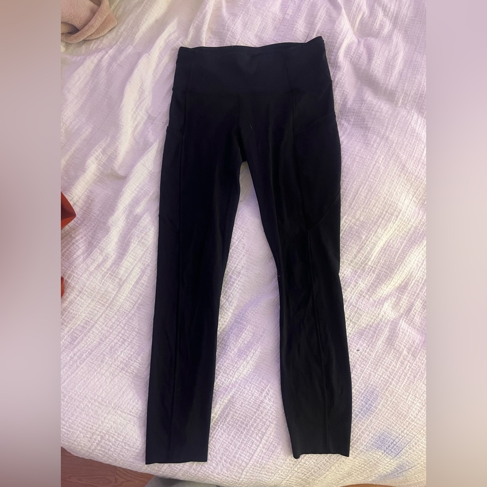Black High Rise Capri Lululemon Women Leggings